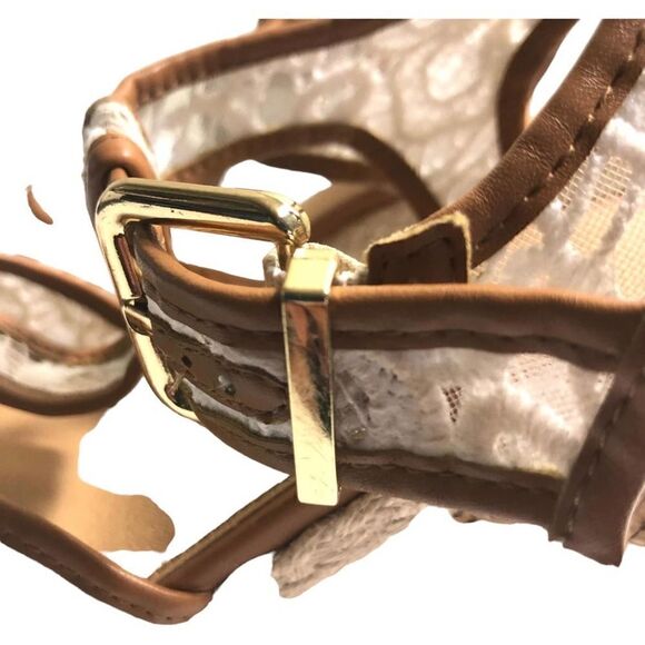 Cato Lace Cork Wedge Sandals - Picture 7 of 11